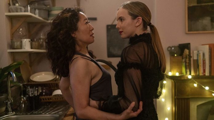 Sandra Oh and Jodie Comer in 
