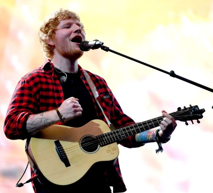 Ed Sheeran at Glastonbury Festival in 2017