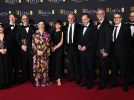 Best Film - Conclave. Isabella Rossellini, Ralph Fiennes, and Edward Berger at the 78th BAFTA British Academy Film Awards in February 2025